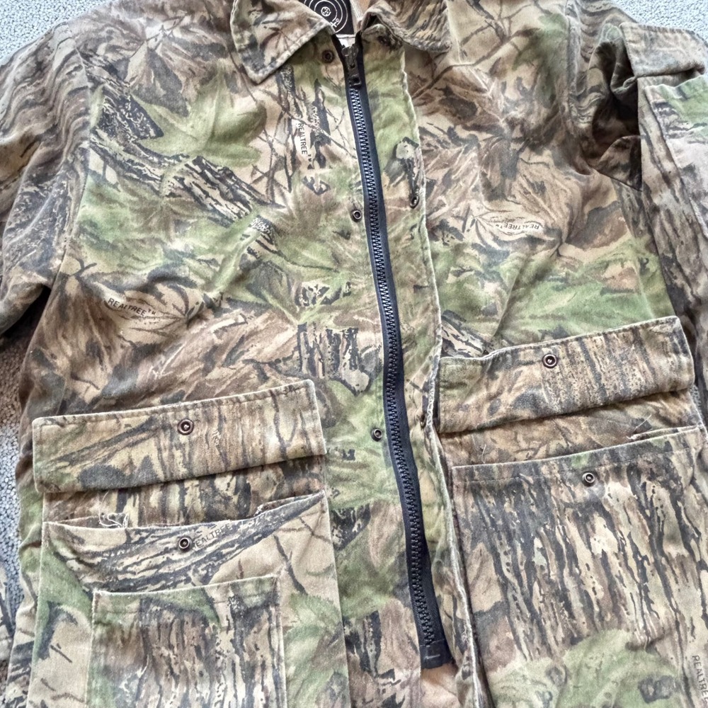 10X Realtree Camo Jacket Mens M Made in USA Insulated Hunting Outdoor Coat Hood - Picture 12 of 16